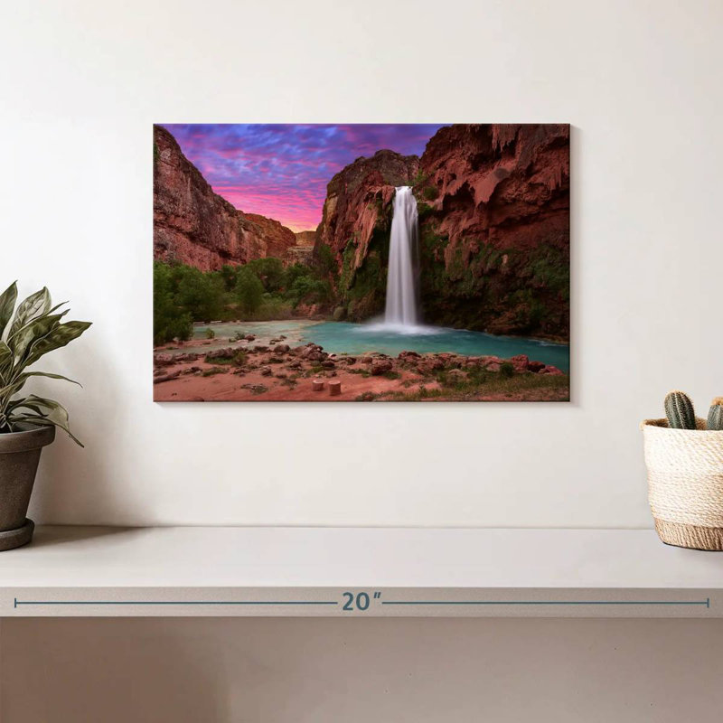 Alvord, superbe cascade Havasu, H 8 po x l 12 po