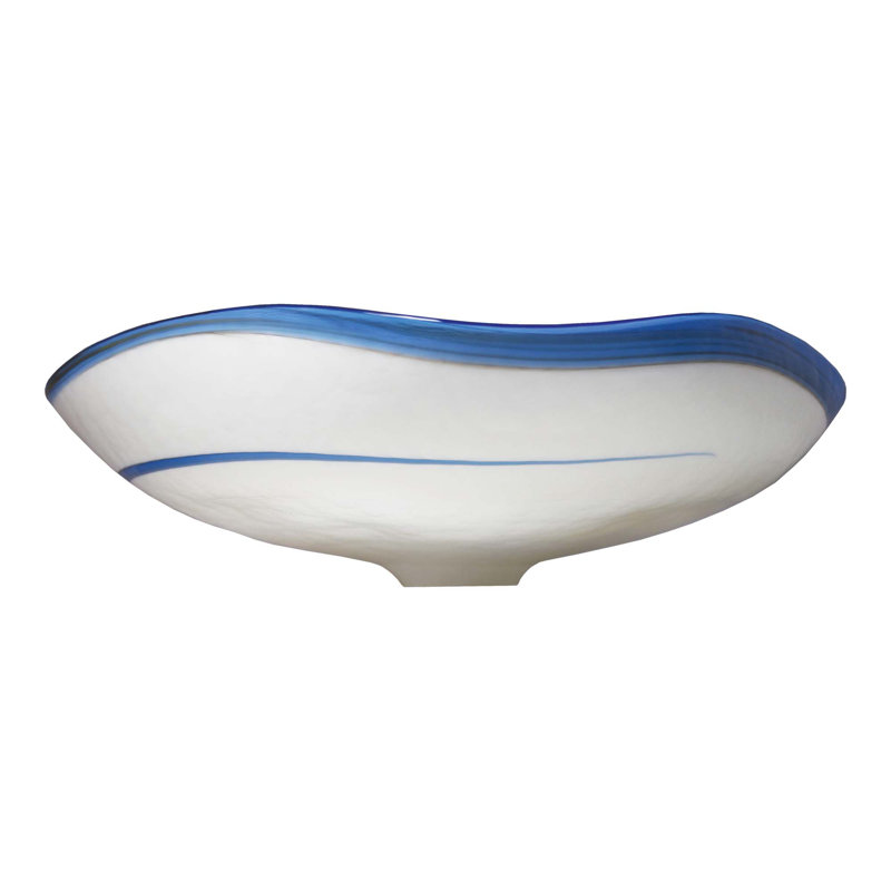 Murano Glass Specialty Vessel Bathroom Sink, Marina