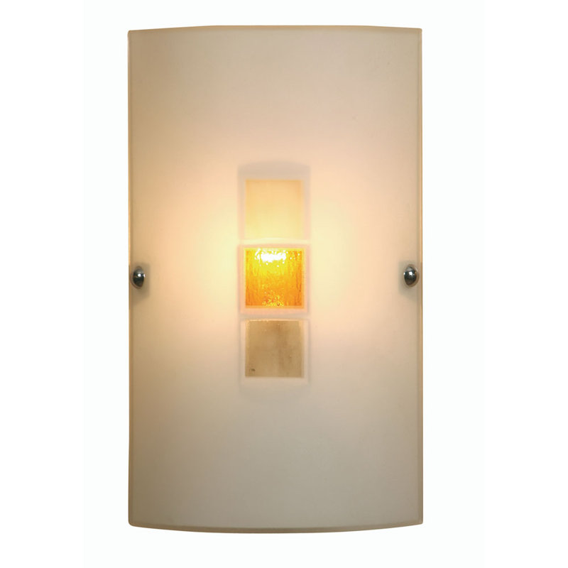 Small Point Glass Flush Mounted Sconce