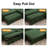 102" Modular Sectional Sleeper Sofa With Pull Out Bed/Reclining Backrest/Usb Ports/Table/Led Light/Storage Seat, 8 Seat Large U Shaped Sectional Couch, Tool-Free Assembly-1733639311