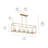 41.5" 5-Light Linear Chandelier