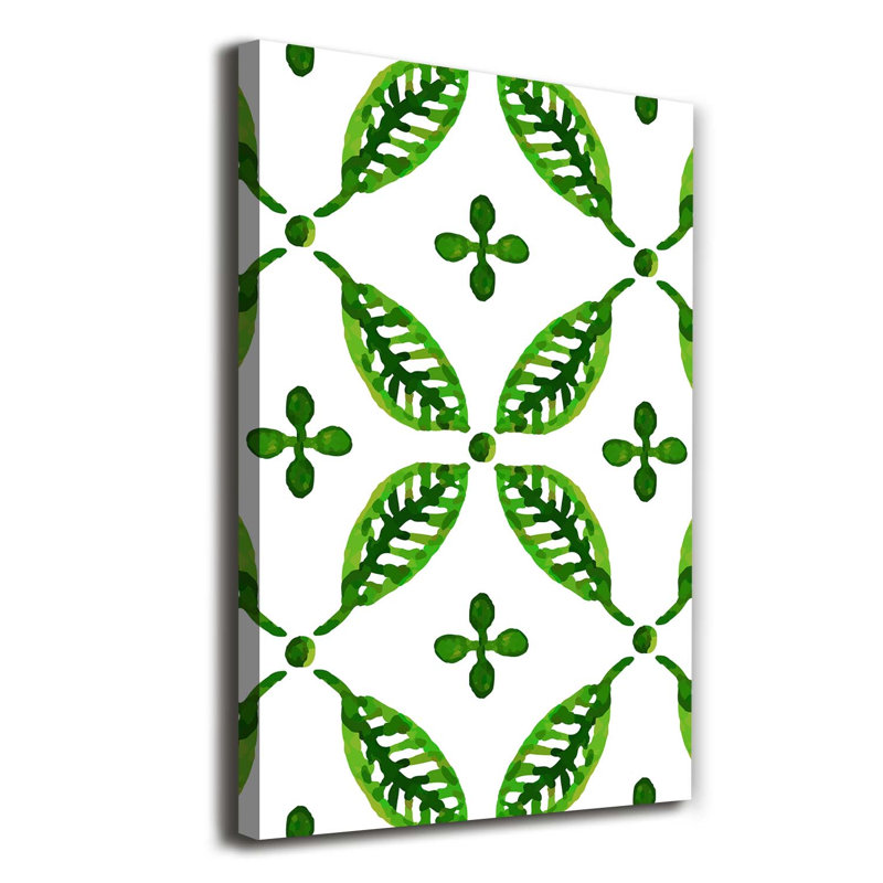 Green Leaves - Wrapped Canvas Print