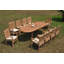 Arjun Outdoor 13 - Piece Teak Dining Set-1680203394-1680203395