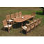 Arjun Outdoor 13 - Piece Teak Dining Set-1680203394-1680203396