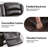 37.1'' Wide Modern and Upholstered Power Faux leather Recliner (Set of 2)-1780835668