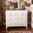 Retro Carved Cabinet, Bedside Table With 3 Drawers For Home Use 45.67*14.96*38.58 Inches