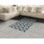 Tapis décoratif floral à haute densité en fibres de polyester-42031531
