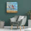 Art mural sur toile tendue - «Hope On a Rope» de Ronald West pour décoration de salon, de chambre à coucher ou de bureau - 18 x 18