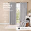  100% Blackout Curtains Thermal Linen Look Pair Ready Made 52x84 in Grey
