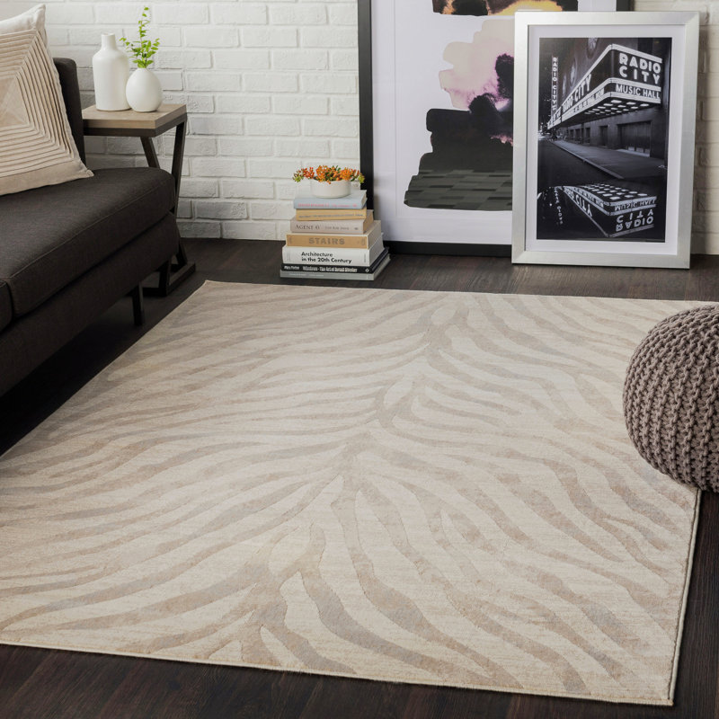 Quamine Animal Print Area Rug, Rectangle 140 x 200cm