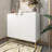 2 Door  Locker Accent Cabinet With  Spindle Legs And Triangular Handles-1892268760