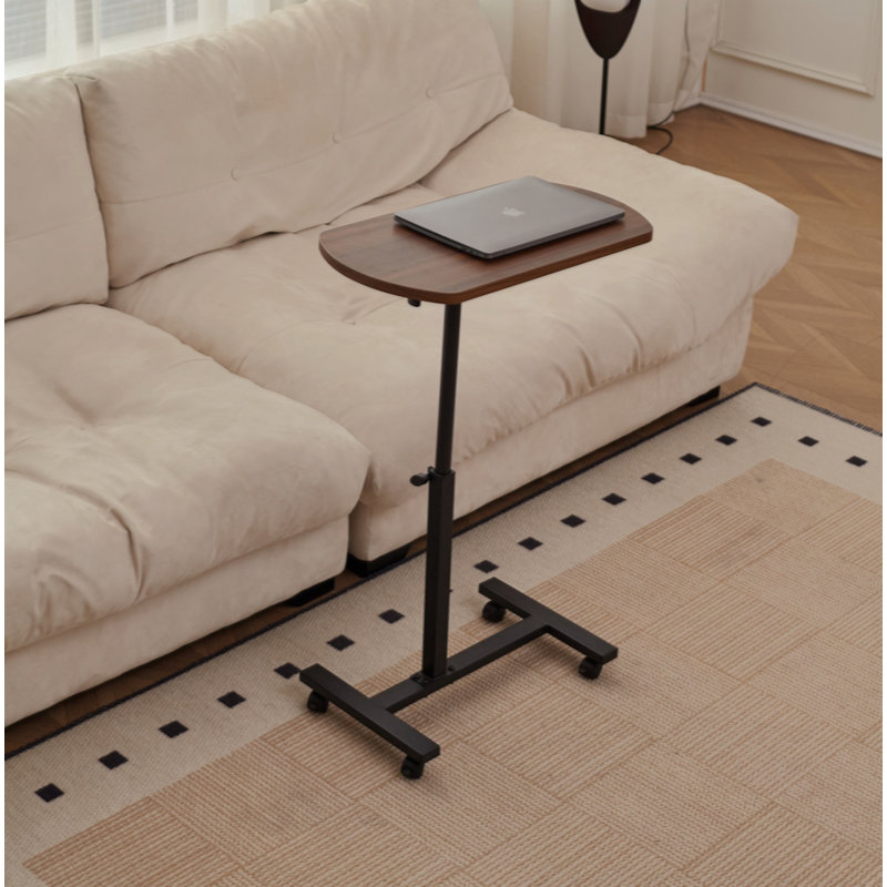 Height Adjustable Sofa Side C Shape Table,Laptop Holder End Stdesk