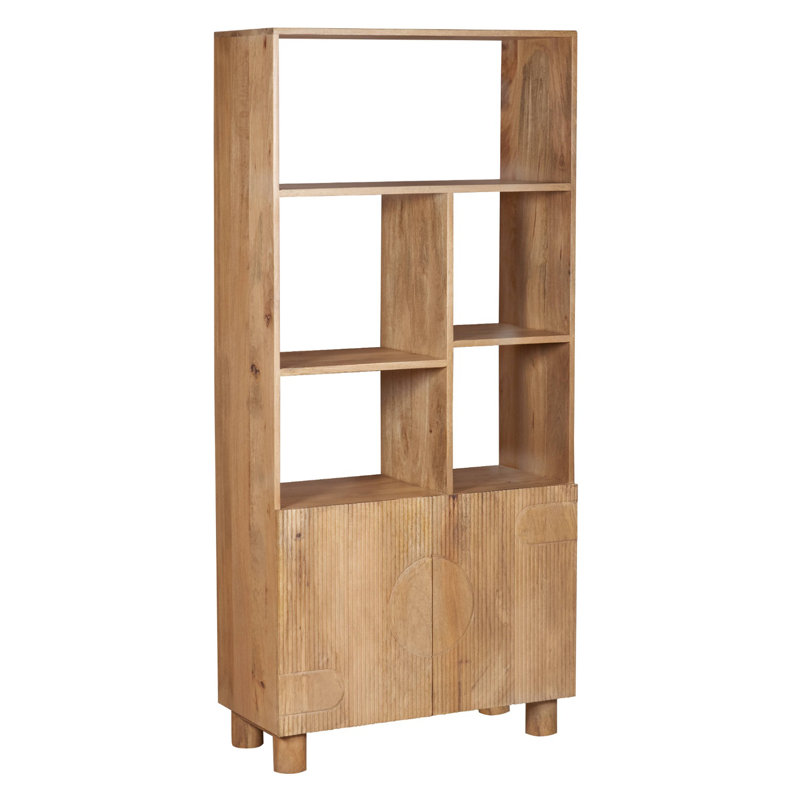 175cm H x 80cm W Solid Wood Book Cabinet Bookcase