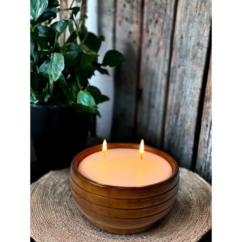 Wood Tabletop Candlestick