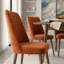 Chaise parsons rembourrée en velours Ackley-1125912043