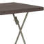 Table pliante en plastique de rotin 1,95 pieds pour table d'extérieur