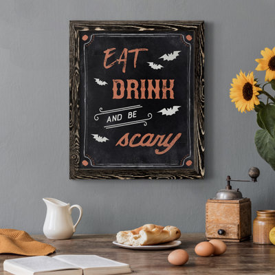«Be Scary», art textuel sur toile