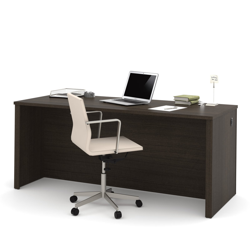 Bureau d'ordinateur Tammara , Chocolat noir