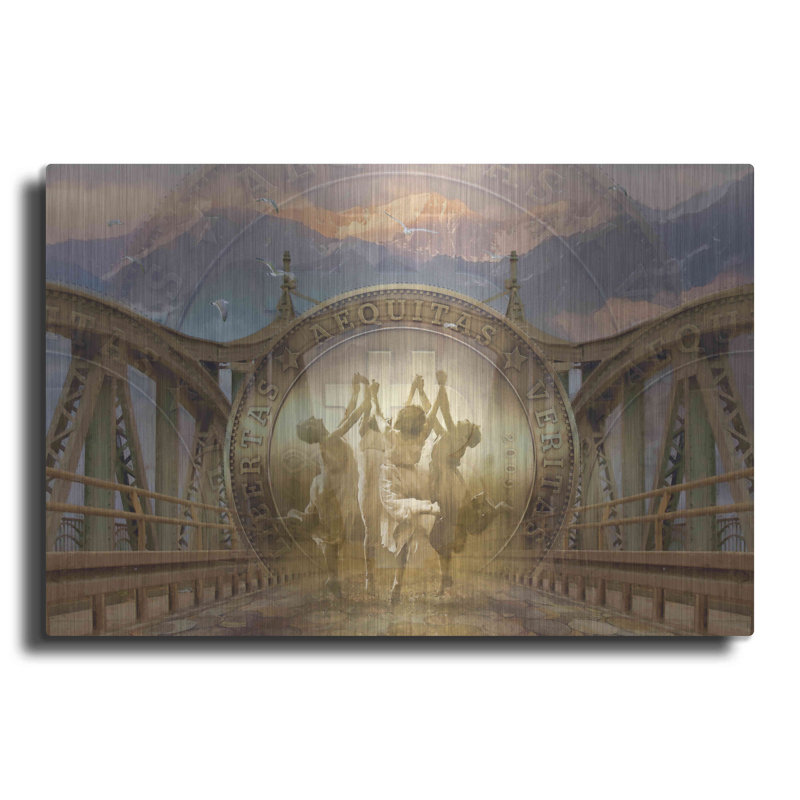 "Bitcoin Deco One" par Steve Hunziker OOB, H 16 po x l 24 po