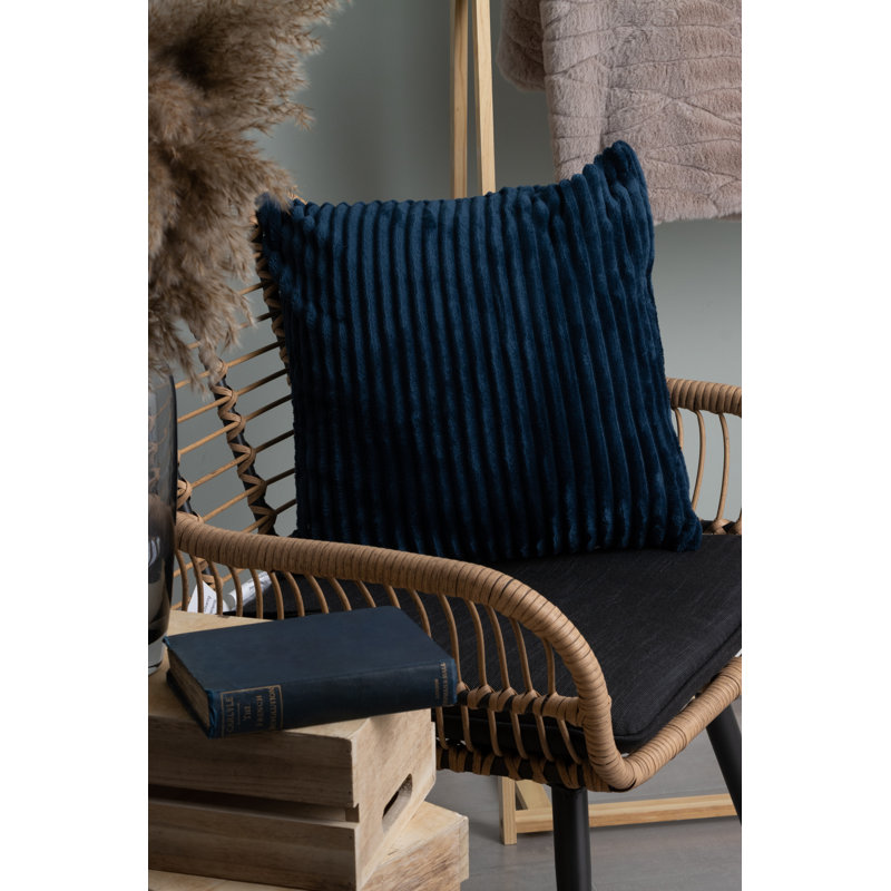 Liscomb Square Throw Cushion, Navy