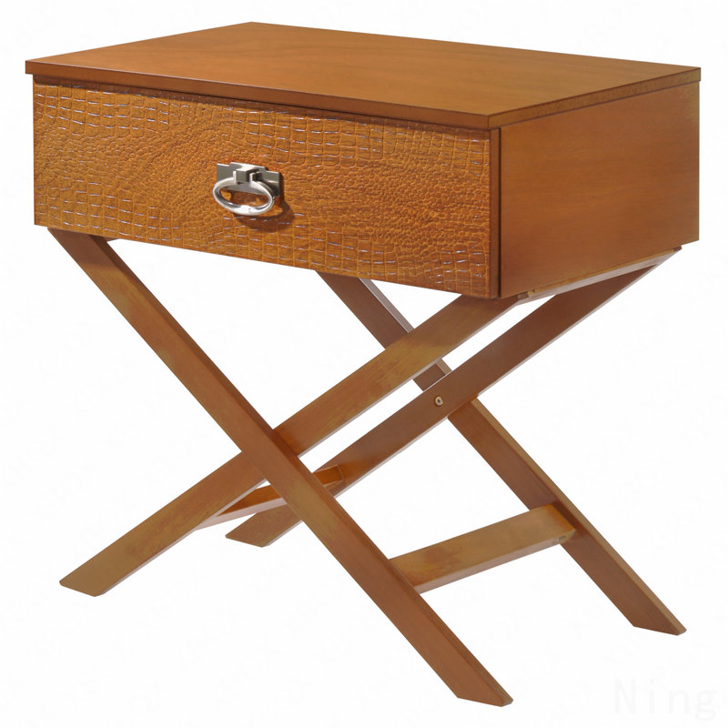 Contemporary Nightstand, Brown