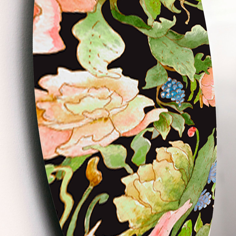 Ensemble de 3 fleurs murales aquarelles