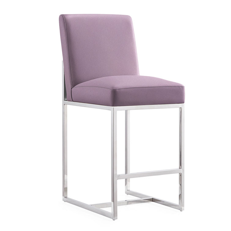 Element Upholstered Counter Stool with Metal Frame