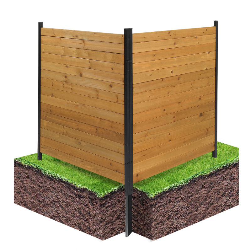42.2*38In. Outdoor Wood Fence Privacy Screens