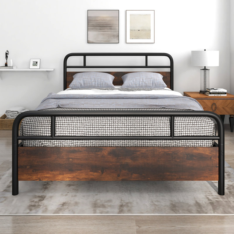 Mohler Metal Open-Frame Bed, Queen
