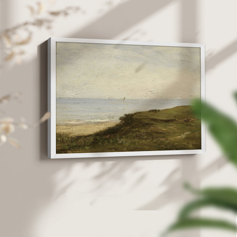 Paysages rétro-DCCXCII - impression encadrée - réaménageable, H 16 po x l 20 po, Blanc