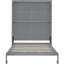 Grand lit escamotable, gris
