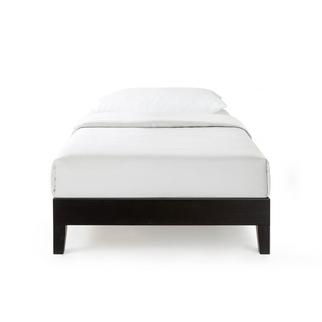 Amaryn Solid Wood Platform Bed AllModern Color: Black Size: Twin