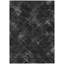 Tapis extérieur lavable à motif géométrique gris anthracite et argent 9 pi x 12 pi