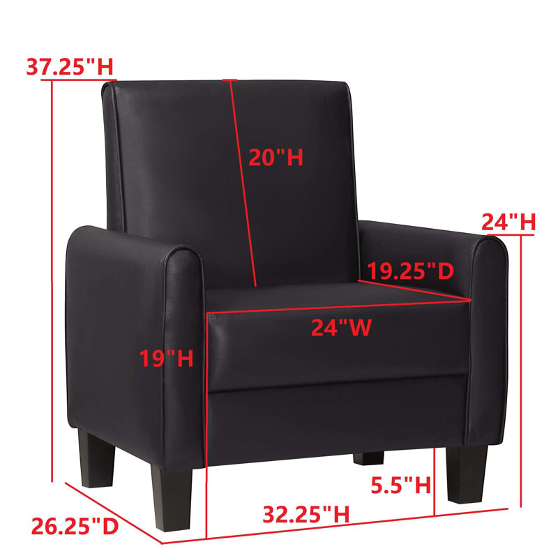Fauteuil d'appoint, Noir, noir, noir, noir