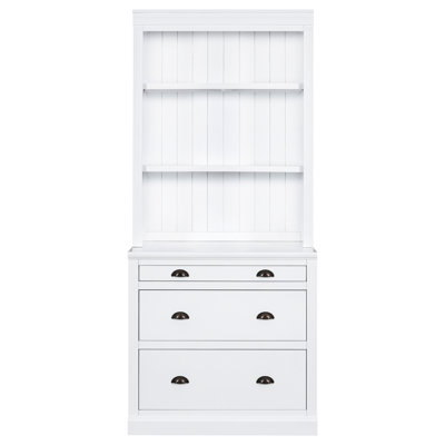 Tall Modern Bookcase Suite, 83.4" White With Led 2 For Living Room/home, Open Shelves & Drawers Lighting 83.4"tall Home/living Room, And