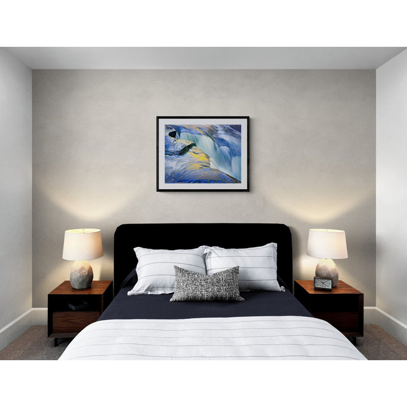 Preseque Isle Falls Portrait Print by Bruce Heinemann, 24" H x 30" W, Black Framed Paper