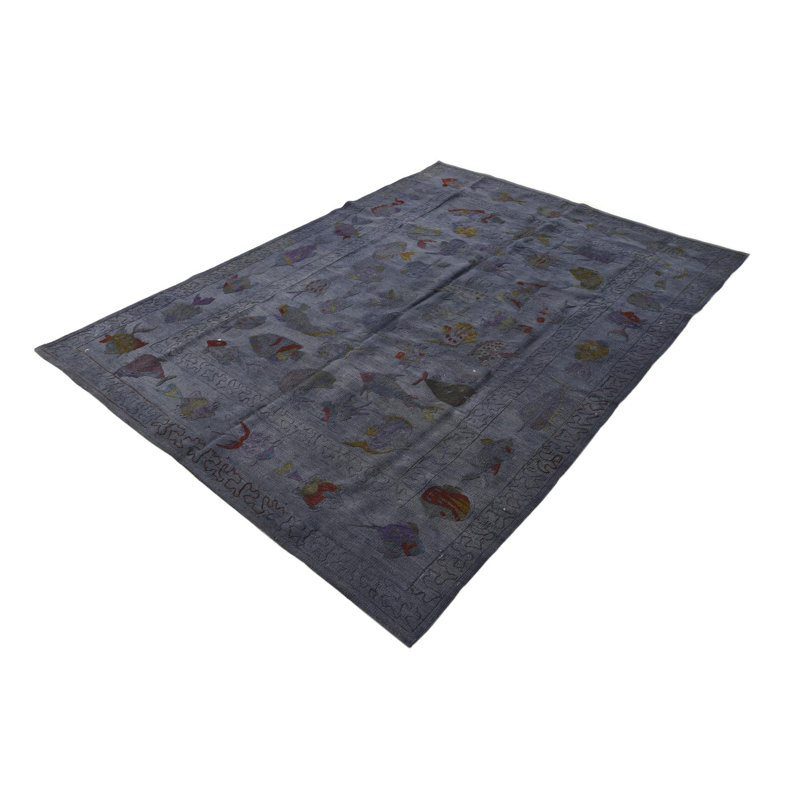 Tapis bleu marine 5x8 Perry