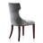 Reine Traditional Velvet Upholstered Beech Wood Side Chair in Gray-115235572