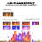 7 Color Background Light Wall Fireplace,Electric Wall-Mounted Fireplace With Flame Effect