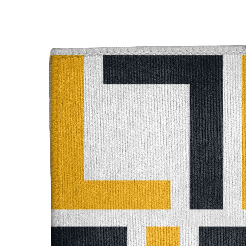 Geometric Indoor Rug, Rectangle 3' x 5'