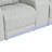 U8611 Blanche Silver Sectional With Led