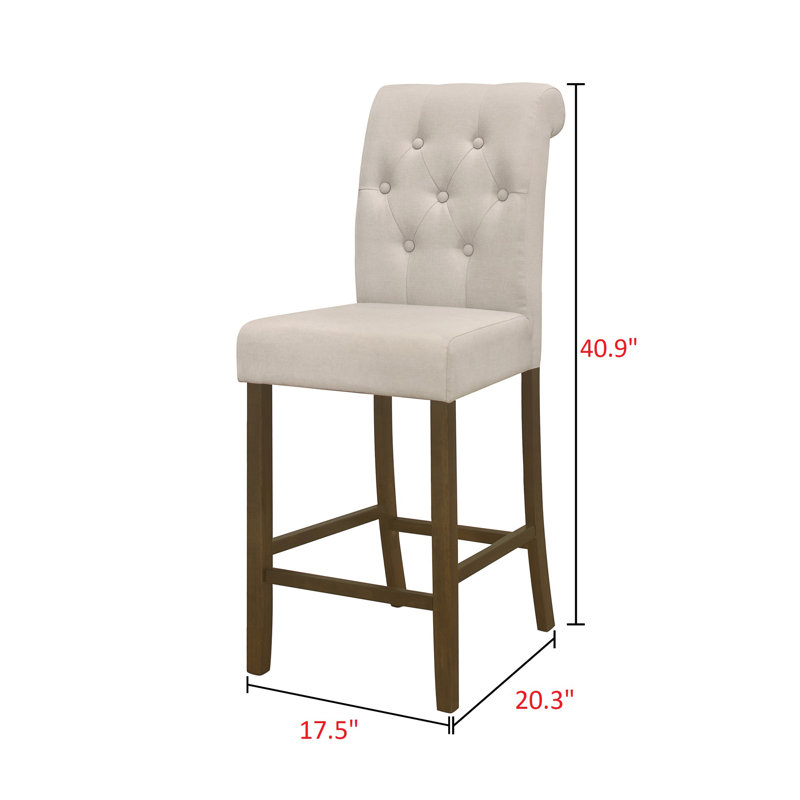 Alessandrini 24.8'' H Tufted Upholstered Parsons Chair