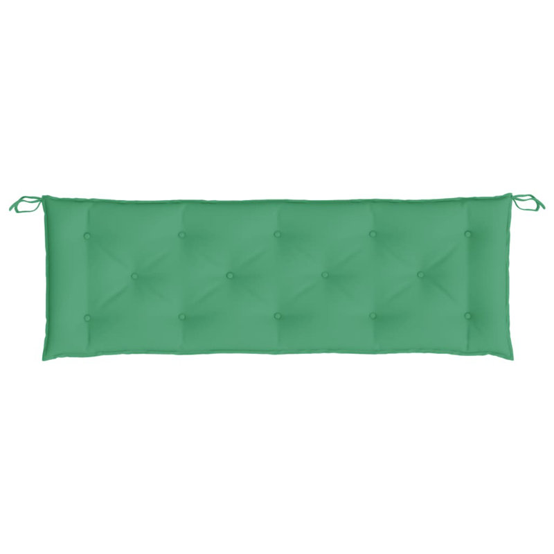 Coussin de jardin d'extérieur 100% polyester Oxford, H 19,7 po x l 59,1 po x P 2,8 po, Tissu - Vert
