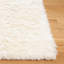 Tapis ivoire en laine de couleur unie à la main Abriel-2039684041