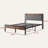 Bed Frame, Storage Headboard with Charging Station, Solid and Stable, No Box Spring Needed, Easy Assembly