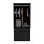 Armoire avec portes doubles, 3 tiroirs et tringle-1478046369
