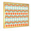 Zigzag en bleu et orange - impression sur toile-67464579-67464582