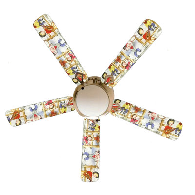 Ventilateur de plafond à 5 pales 52 po avec chaînette et ensemble d’éclairage inclus Manning