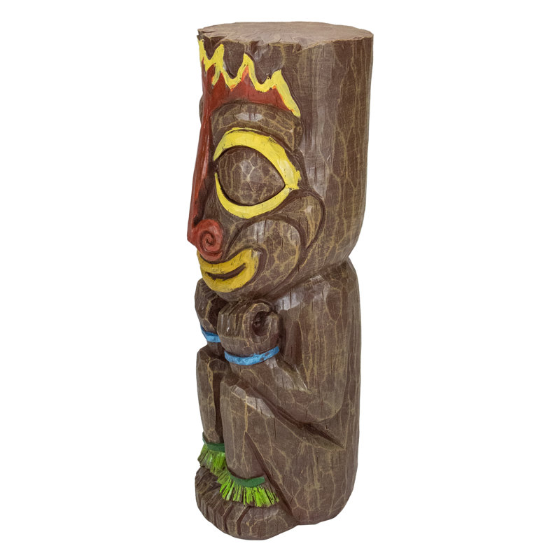 Statue tiki de feu d'extérieur 16 po