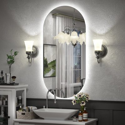 Aevar LED Lighted Wall Mirror